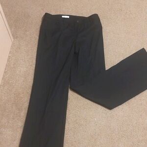 New York & Company size 2 Tall Black Pinstriped  Wide Leg Pants
